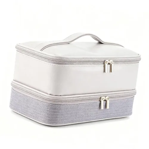 Vista 5 de Carrying Case, Fit for Shark Hair Dryer Double Layer Water Proof Hair Tools Travel Bag Storage Case for Curling Iron Attachments