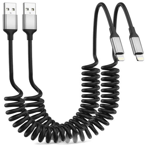 Vista 8 de Cable de carga para iPhone de 1 pie, paquete de 5 cables cortos USB A a Lightning de 12 pulgadas, cable de carga Apple certificado MFi de carga