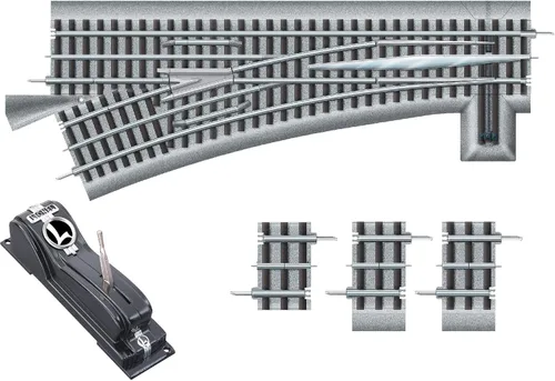 Vista 8 de Lionel FasTrack Electric calibre O, interruptor O36 remoto/de mando, mano izquierda