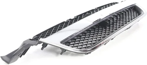 Vista 3 de Compatible con Chevy Aveo Sedan 07-11 de 4 puertas, parrilla delantera de 4 puertas, color negro con moldura cromada