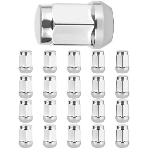 Vista 15 de SCITOO Tuercas de rueda M12 x 1.5, 24 piezas con 2 llaves negras, estriado para llave de enchufe de extremo de cierre de unidad, rosca de 0.472 in x