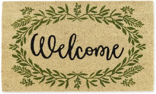 Vista 20 de DII Felpudo de fibra de coco natural para exterior, alfombra de bienvenida, 17 x 29 pulgadas, pájaro