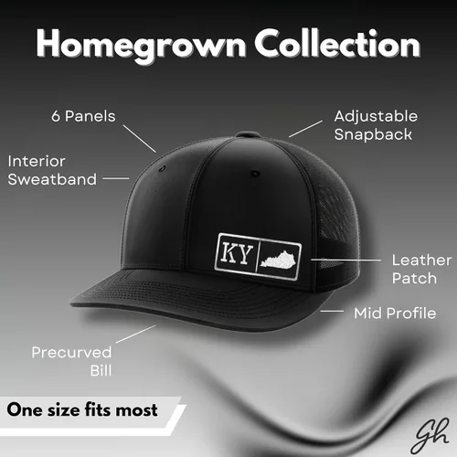 Vista 3 de Sombrero de parche negro de Texas Homegrown Negro/Negro
