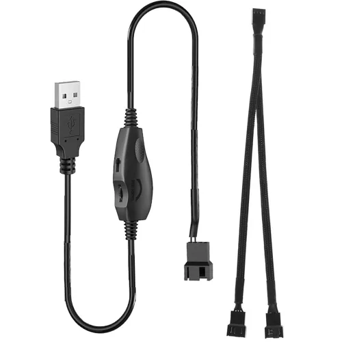 Vista 15 de Gebildet 10 piezas de cable de extensión de ventilador PWM de 4 pines, conector de energía, estuche macho a hembra para computadora, compatible