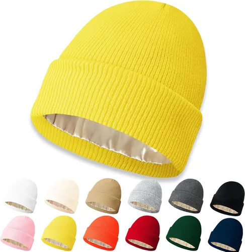 Vista 8 de NPQQUAN Beanie for Men Women Winter Hats for Mens Beanie Cuffed Knit Beanies Skull Cap