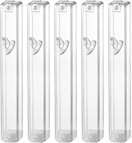 Vista 7 de SUPER STAM MEZUZAH CASE Holder (shidell) - Rectángulo de plástico con forma rectangular plateada impermeable caucho corcho lote de 5