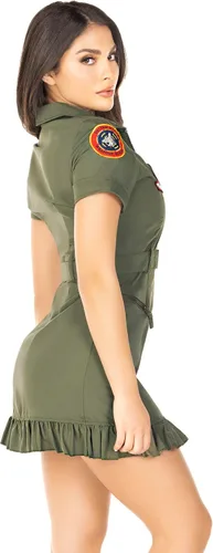 Vista 3 de Leg Avenue womens Licensed Top Gun Flight Dress Costume