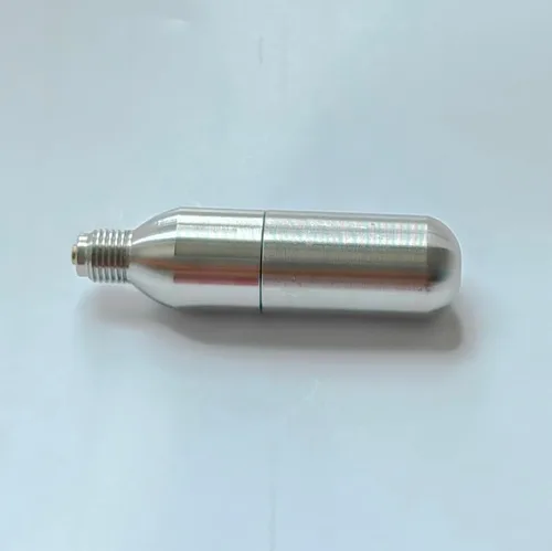 Vista 3 de Cartuchos de CO2 recargables para soda/paintball (paquete de 1), 0.28 oz, cápsulas recargables con rosca UNF 3/8-24
