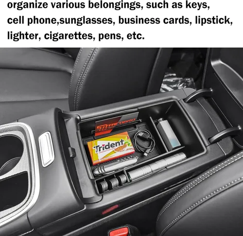 Vista 4 de TACORBO Organizador de Consola Central Compatible con Hyundai Santa Fe 2021 2022 2023 y Santa Fe SEL 2022 2023 Accesorios Caja de Almacenamiento