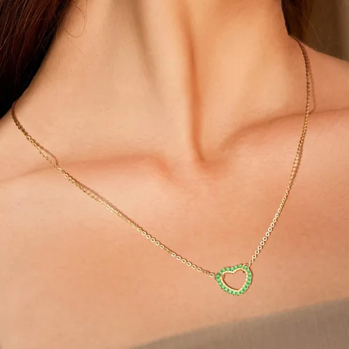 Vista 4 de Valloey Rover Collar de oro para mujer, chapado en oro de 14 quilates, collar con dije de círculo simple y delicado, collar de cadena de cable