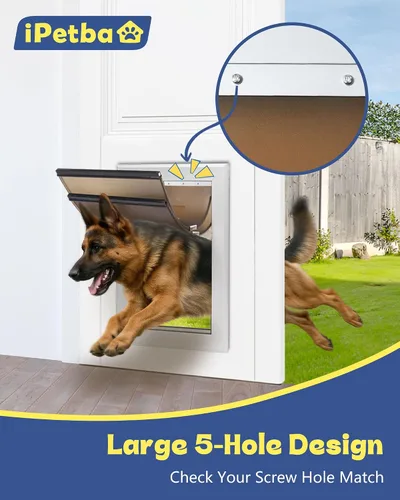 Vista 3 de Solapas de repuesto grandes para puerta de perro, 11 x 17 3/10 pulgadas, reemplazo flexible y duradero para puerta de perro, resistente a