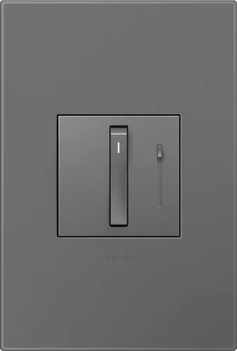 Vista 6 de Legrand Adorne Whisper Tru-Interruptor universal de atenuación, 700 W (incandescente, halógeno, MLV, fluorescente, ELV, CFL, LED)