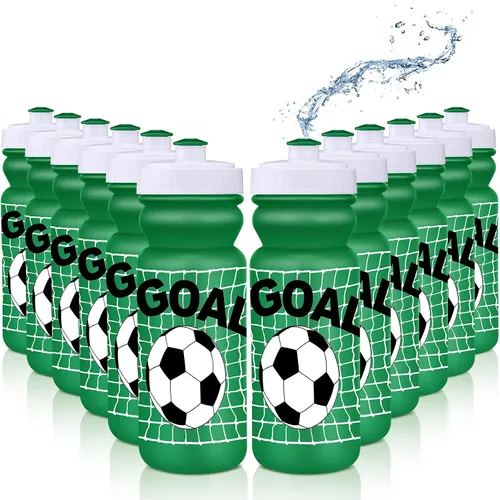 Vista 11 de Nitial Paquete de 12 botellas de agua reutilizables de 20 onzas a granel, botellas de agua reutilizables para apretar, botellas deportivas de Naranja