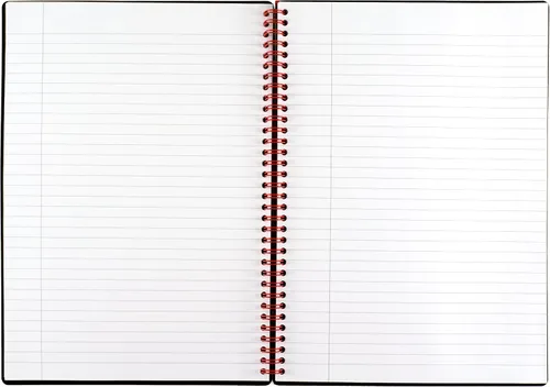 Vista 6 de Black n' Red cuaderno, diario de negocios, 11-3/4" x 8-1/4", 70 hojas, rayado, papel Optik, aplicación Scribzee, cubierta de polímero flexible