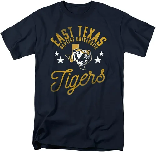 Vista 63 de Collegiate Distressed Mascot Unisex Adult T Shirt Collection 3 Universidad de Adelphi