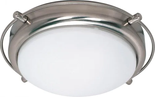 Vista 4 de Nuvo 60/615 Un mini accesorio de iluminación colgante, 1Lt, cristal ópalo blanco níquel cepillado