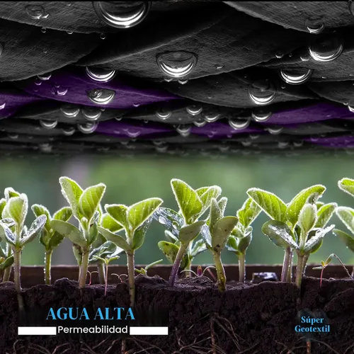 Vista 4 de Super Geotextile Tela profesional de barrera de malezas geotextil de 5 onzas, tela de paisaje resistente para jardinería, paisajismo, tela