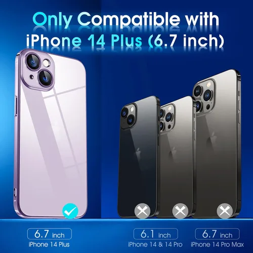 Vista 486 de Supdeal Funda cristalina transparente para iPhone 11, [No se amarillea] [Protección de la cámara] [Probado contra caídas de grado militar] Funda