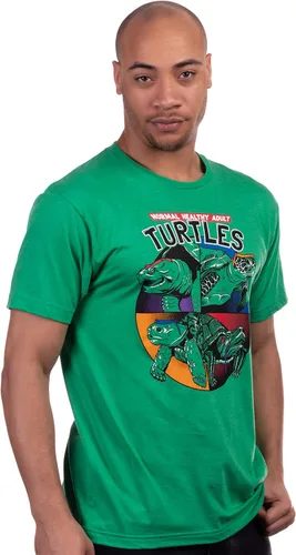 Vista 3 de Normal Healthy Adult Turtles Funny Ninja Humor 90s Teenage Joke Men Women Mutant T-Shirt