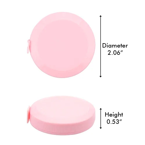 Vista 3 de 2 cintas métricas para el cuerpo, cinta métrica suave para tela de costura corporal, tela a medida, juego de cintas métricas retráctiles de doble