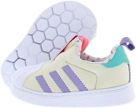 Vista 5 de adidas Infants Superstar 360 - Zapatillas bajas, color crudorojo ácidoSemi Mint Rush