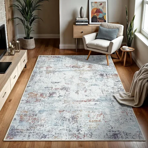 Vista 16 de GLN Rugs Bohemian - Troy - Alfombra de felpilla lavable a máquina, bohemio, lavable, antideslizante, alfombra de área de felpilla de pelo bajo