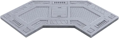 Vista 4 de EnderToys Campo de escaramuza industrial de nivel medio, escenario de terreno para Necromunda, equipo de matar, compatible con Sector Mechanicus