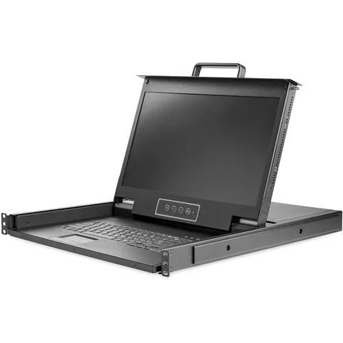 Vista 9 de StarTech Consola KVM LCD de 8 puertos de 1U y 17 pulgadas con cables de 6