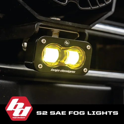 Vista 2 de Baja Designs S2 SAE Auxillary Fog Light Pod, 2 PCS LED Spot (Clear)