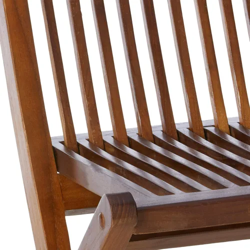 Vista 4 de ALATEAK Juego de sillas plegables de madera para interiores y exteriores (2 sillas)
