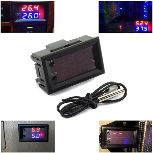 Vista 6 de DZS Elec Controlador de temperatura -50 a 110 Celsius (-58 a 230 F) DC 12V Módulo de interruptor de control de termostato programable