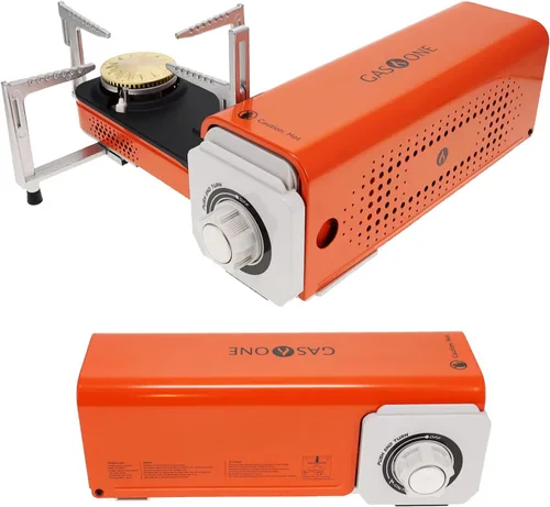 Vista 8 de GasOne GS-8300 - Estufa compacta de butano con estuche de transporte, estufa portátil plegable