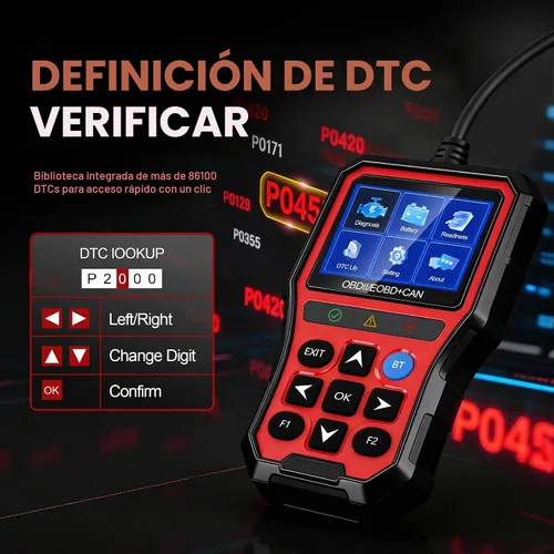 Vista 7 de Herramienta de diagnóstico del escáner OBD2, lector de código de coche