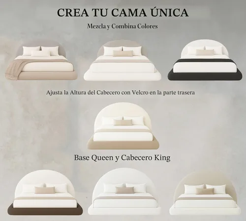Vista 5 de Cama redonda – Funda lavable con cremallera – Espuma suave tapizada de lino – Modular minimalista moderno – Media luna – Se vende por separado