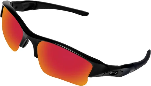 Vista 2 de BroLizard - Lente polarizada para gafas de sol Oakley Flak Jacket XLJ, rojo