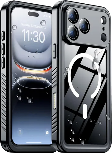 Vista 37 de Funda impermeable para iPhone 12, impermeable, antideslizante, a prueba de golpes, para iPhone 12, color negro