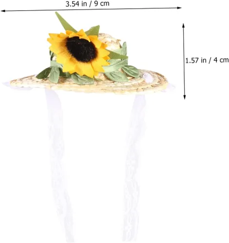 Vista 9 de Sombrero de vaquero blanco, sombreros de fiesta de vaquero, sombreros de fiesta blancos para perros, sombreros de fiesta para perros, sombrero