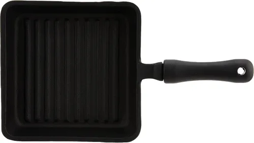 Vista 4 de Norpro Mini sartén Panini de hierro fundido con prensa, 5.9 pulgadas, como se muestra