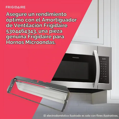 Vista 5 de Frigidaire 5304464343 Amortiguador de ventilación para hornos microondas