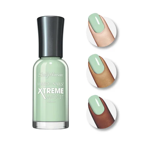 Vista 69 de Sally Hansen Xtreme Wear Esmalte de uñas sin rayas, acabado brillante, duradero, resistente a las astillas, transparente, color de uñas plateado 130