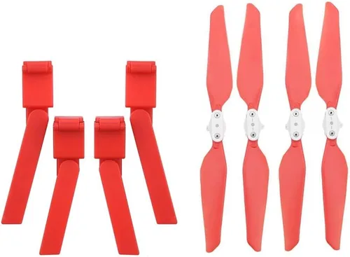 Vista 7 de Tren de aterrizaje para FIMI X8 SE Hélice Patas de Hélice Protector Drone Protector RC Quadcopter Drone Accesorios (Color Piernas Rojas)