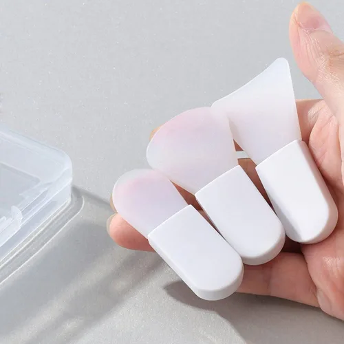 Vista 8 de Pinceles aplicadores de máscara facial, mini espátula de maquillaje, herramientas de belleza portátiles para barro facial, máscara cosmética