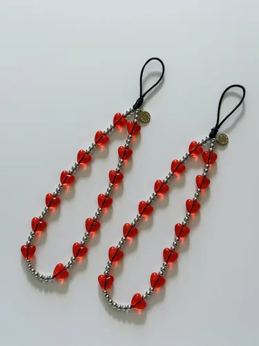 Vista 78 de Drawwind Correa con cuentas para teléfono con pulsera universal, cordón para teléfono celular lindo, pulsera de muñeca con cuentas, cadena de hilo