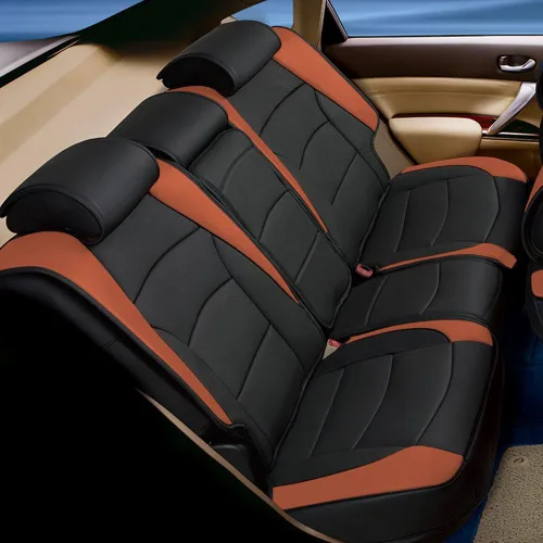 Vista 3 de Cojín de asiento FH Group tipo banco, de cuero sintético, ultracómodo, apto para la mayoría de los vehículos, camionetas, vehículos utilitarios