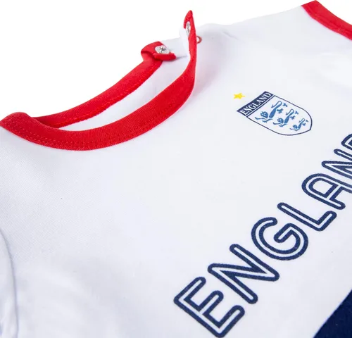 Vista 4 de Cnins Camiseta de fútbol para niños pequeños de 0 a 24 M para fanáticos de los deportes, camiseta de fútbol para niñas recién nacidas, mameluco
