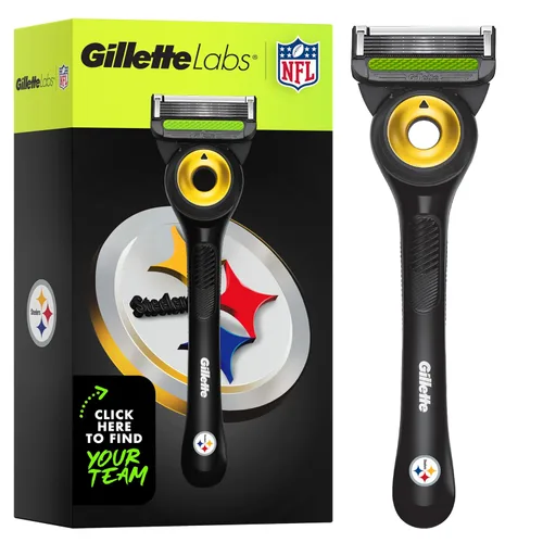Vista 29 de Gillette Labs Special NFL 49ers Edition Shaving Razor for Men - 1 Handle, 1 Razor Blade Refill, Perfect for Game Day Grooming, GilletteLabs with
