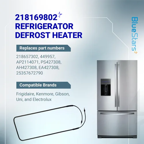 Vista 3 de BlueStars 218169802 Reemplazo del calentador de descongelación para refrigerador, compatible con refrigeradores Frigidaire & Kenmore, sustituye a