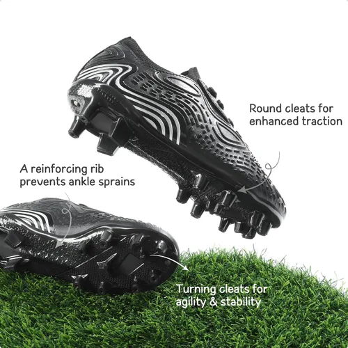Vista 2 de Dream Pairs - Zapatos de fútbol para niños y niñas, zapatos de fútbol para niños pequeñosniños grandes