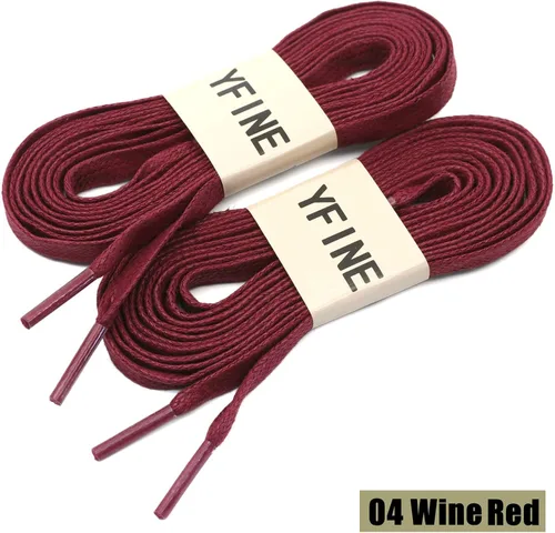 Vista 2 de YFINE Cordones planos encerados para zapatos zapatos deportivos para hombres y mujeres botas - 2 pares