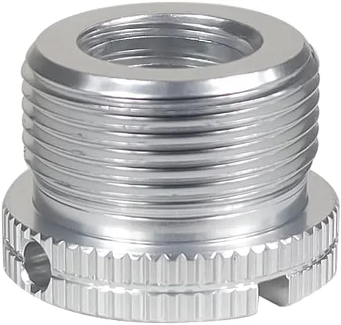 Vista 9 de Tornillo macho D18 1/4-20 3/8-16 hembra a 5/8-27 x 9 5/8-11 x 9 tornillos macho con agujeros laterales reforzados Tornillo de conversión para Negro